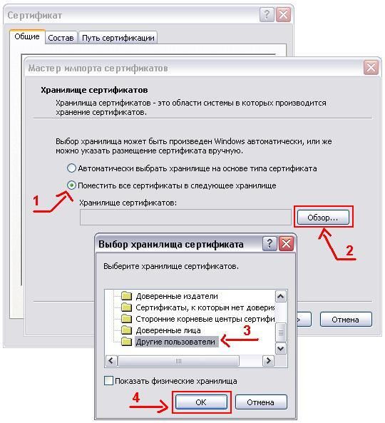 Доверенный корневой сертификат сертификаты удостоверяющего центра